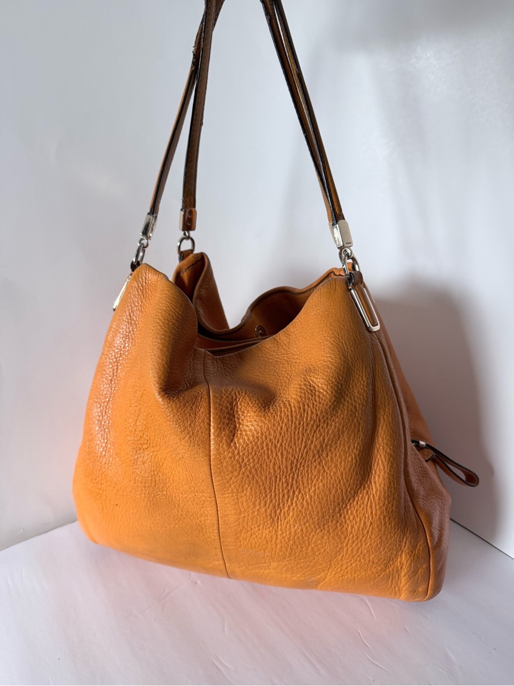 Coach Leather Hobo Bag in  Orange